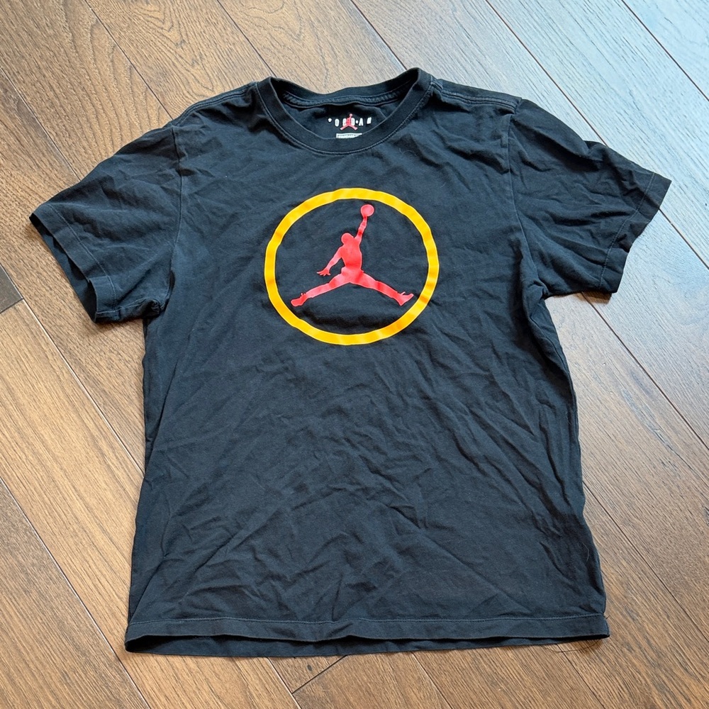 Nike Air Jordan Black Tee Medium Men's C3-079